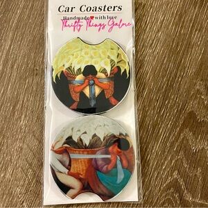 Diego Rivera Art Custom Made Neoprene Car Coasters New Set/2